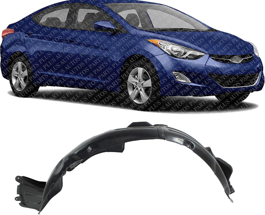 Front Fender Liner Right Passenger Side Direct Replacement Compatible With 2010-2012 Hyundai Genesis Coupe HY1249120 868122M000