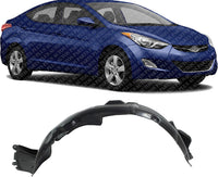 Front Fender Liner Right Passenger Side Direct Replacement Compatible With 2010-2012 Hyundai Genesis Coupe HY1249120 868122M000