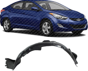 Front Fender Liner Right Passenger Side Direct Replacement Compatible With 2010-2012 Hyundai Genesis Coupe HY1249120 868122M000