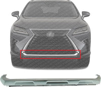 Front Grille Lower Molding Chrome Plastic Direct Replacement Compatible With 2016-2019 Lexus RX350 / RX450h LX1202110 531220E060