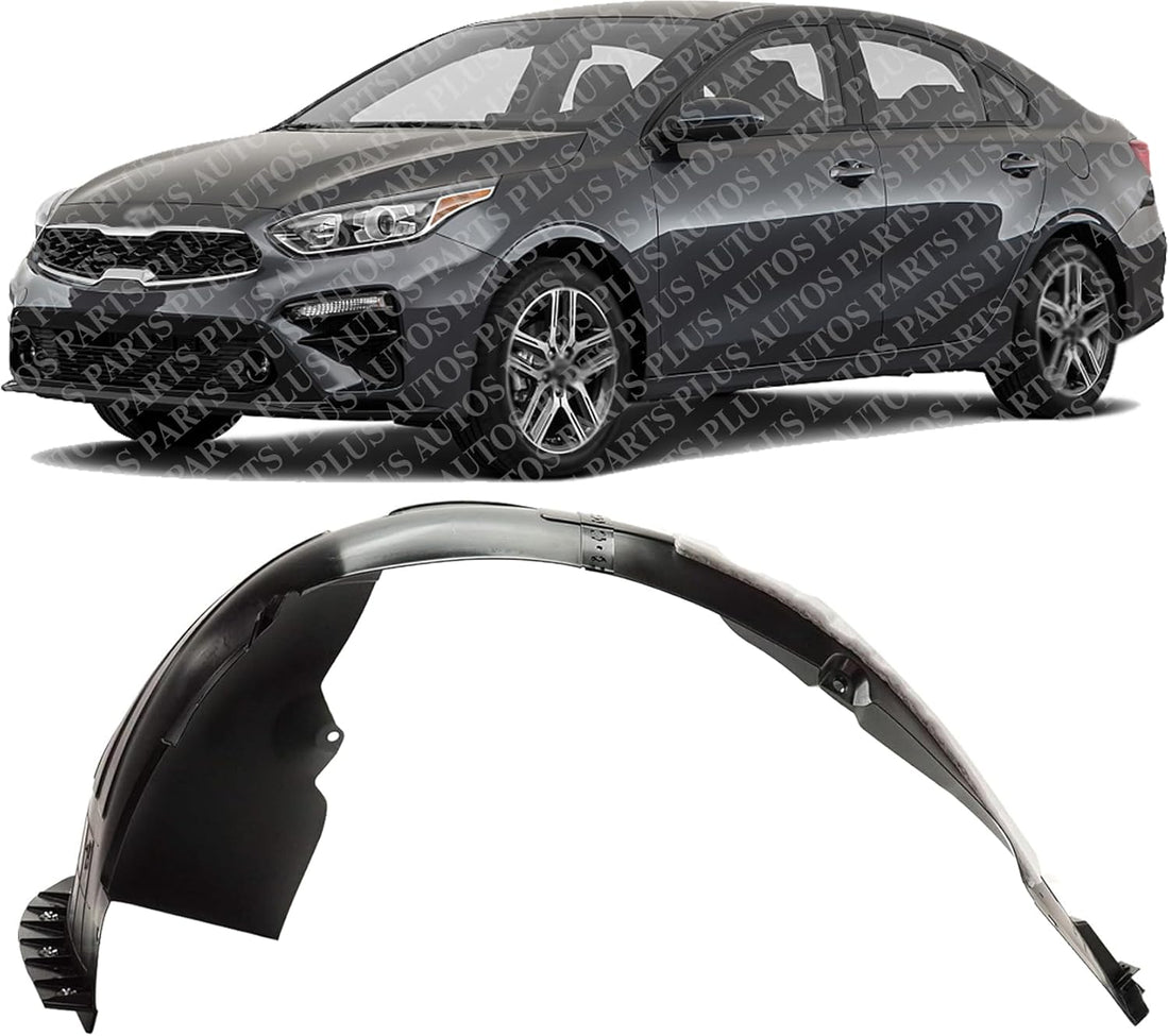 Front Fender Liner Left Driver Side Direct Replacement Compatible With 2019-2021 Kia Forte KI1248159 86811M7000
