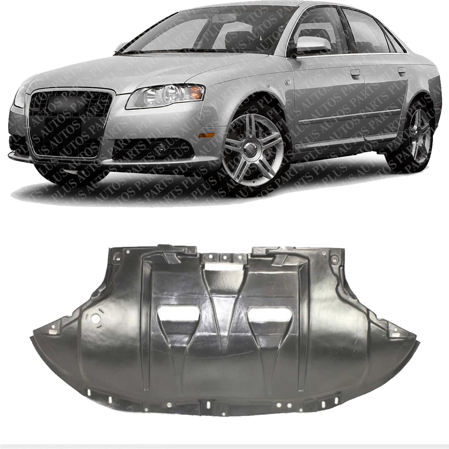 Front Engine Splash Shield Under Cover Direct Replacement Compatible With 2003-2009 Audi A4 AU1228102 8E0863821AL