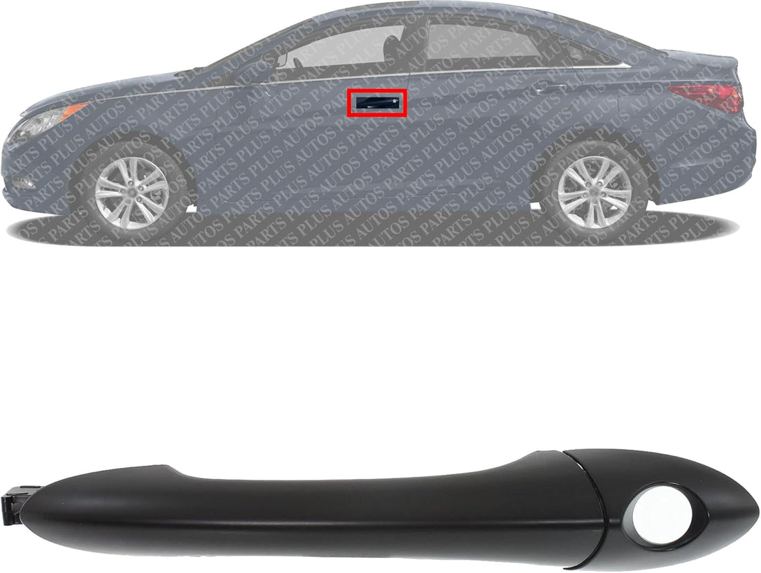 Front Exterior Door Handel Primed Left Driver Side Direct Replacement Compatible with 2011-2015 Hyundai Sonata HY1310133 826513S000 826523S000