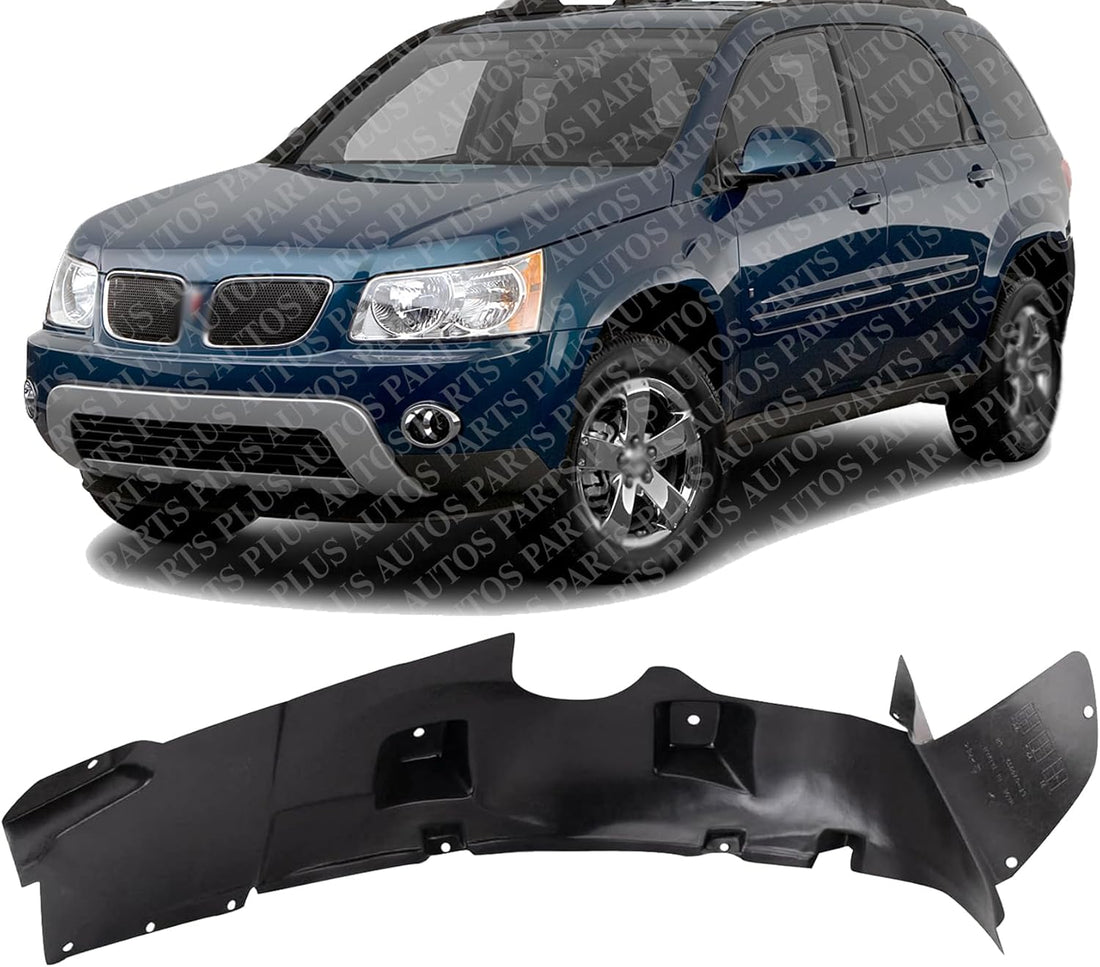 Front Fender Liner Left Driver Side Direct Replacement Compatible With 2005-2009 Chevrolet Equinox / 2006-2009 Pontiac Torrent GM1250112 25950043