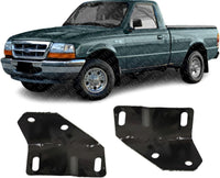 Front Bumper Mounting Plate Bracket Steel Left Driver Side Direct Replacement Compatible with 1993-1997 Ford Ranger FO1066125 F37Z17B895A