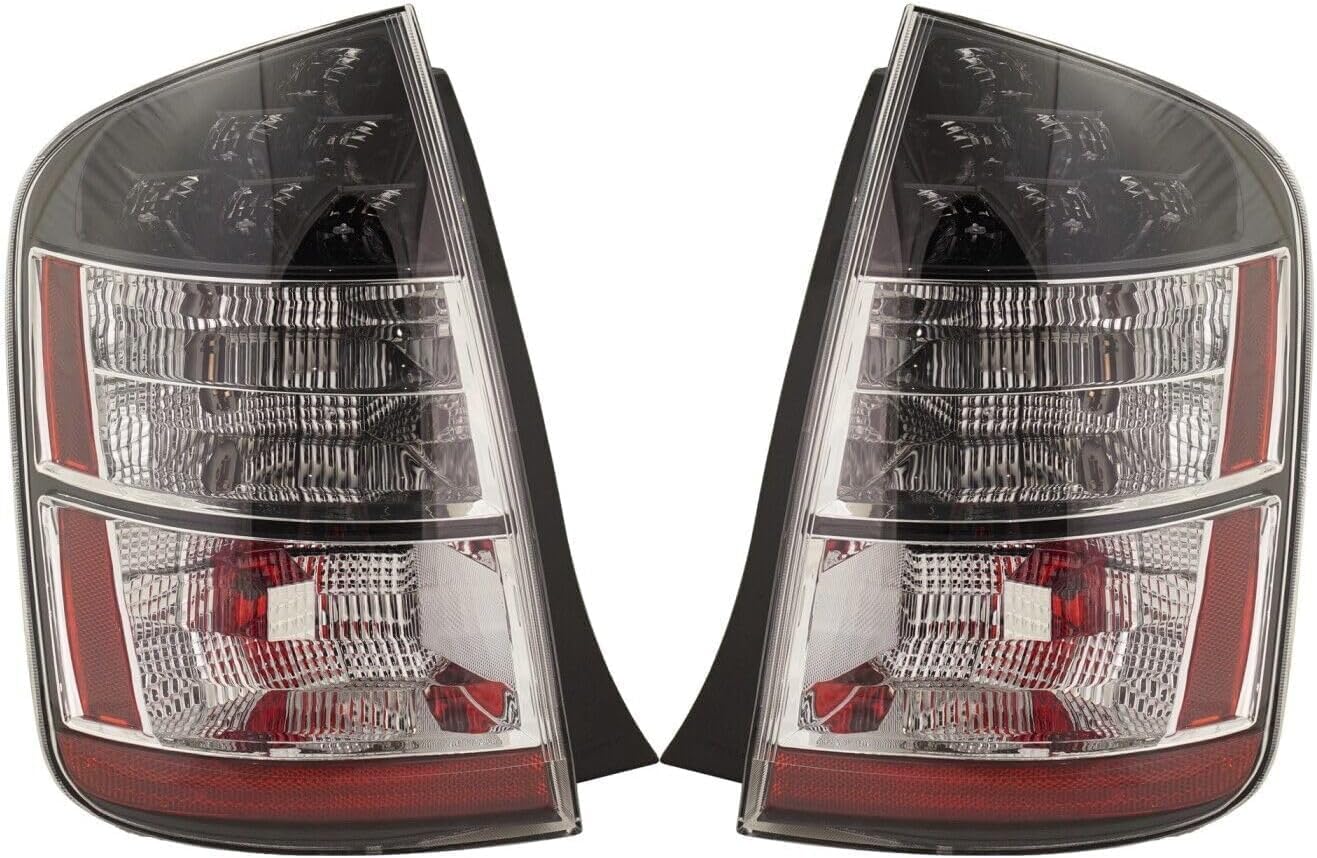 Set Of 2 Tail Light Assembly Right Passenger & Left Driver Side Direct Replacement Compatible With 2004-2005 Toyota Prius TO2819135 TO2818135 8155147071 8156147071