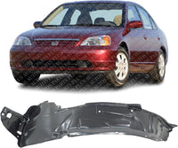 Front Fender Liner Left Driver Side Direct Replacement Compatible With 2003 Honda Civic HO1248120 74151S5B000