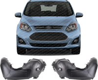 Set of 2 Front Fender Liner Right Passenger & Left Driver Side Direct Replacement Compatible With 2013-2018 Ford C-Max FO1249157 FO1248157 DM5Z16102A DM5Z16102C DM5Z16103A