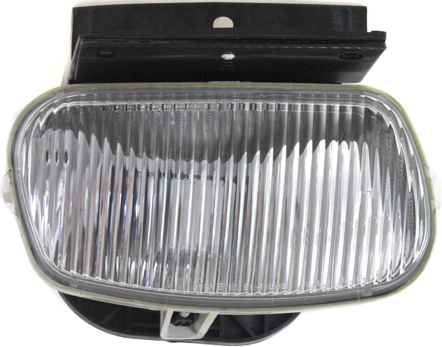 Front Bumper Lower Valance Panel Textured + Fog Light Assembly Left Driver & Right Passenger Side Direct Replacement Compatible With 1998-2000 Ford Ranger FO1095172 FO2592198