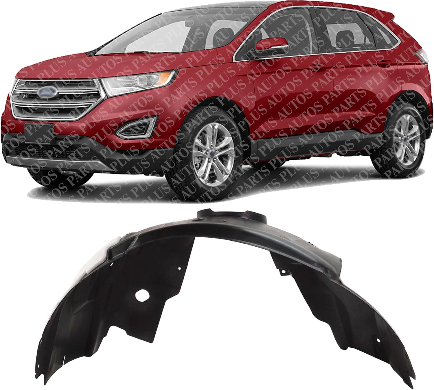 Front Fender Liner Left Driver Side Direct Replacement Compatible With 2015-2018 Ford Edge FO1248192 FT4Z16103G