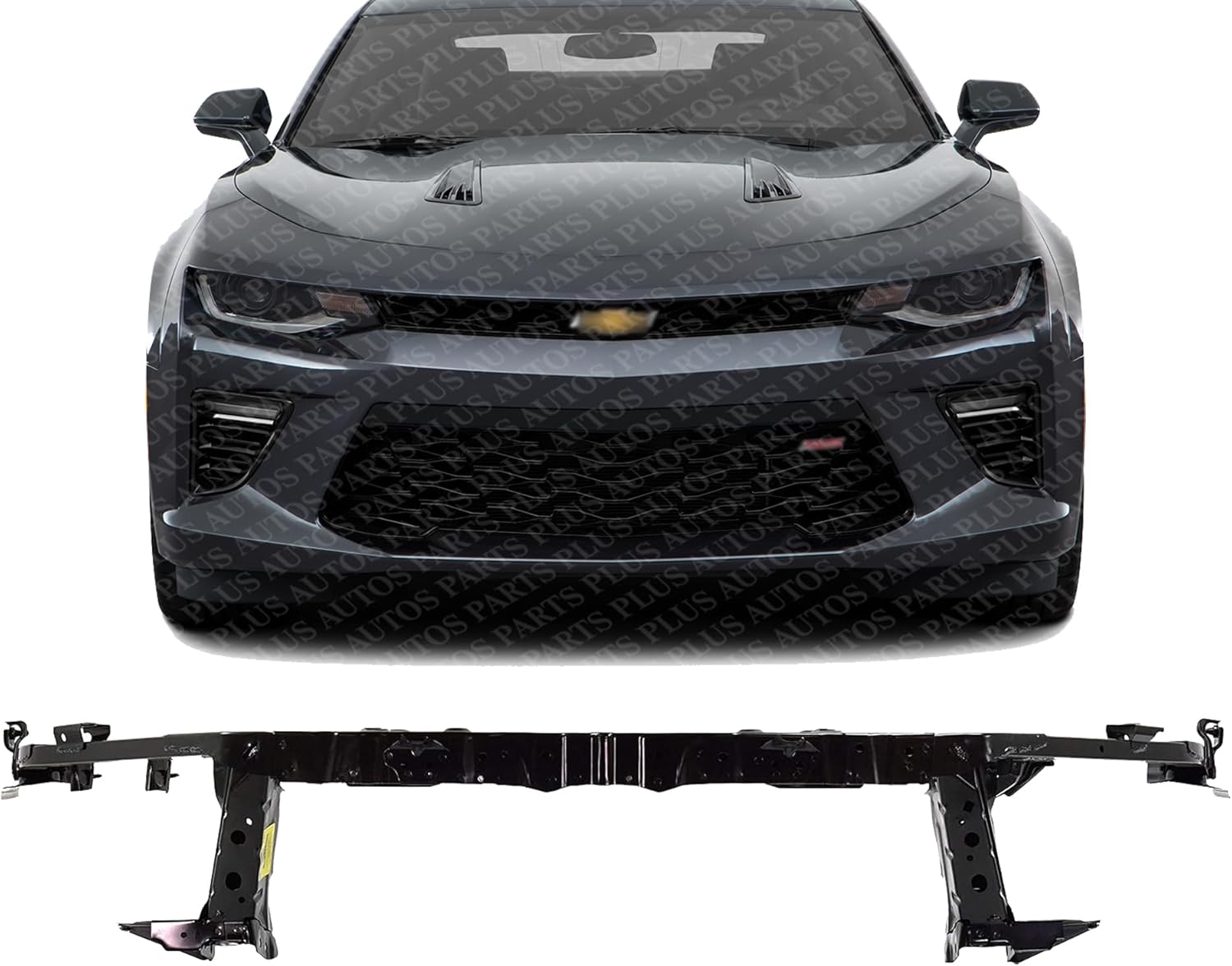 Front Radiator Upper Support Steel Direct Replacement Compatible With 2016-2022 Chevrolet Camaro GM1225326 84169875