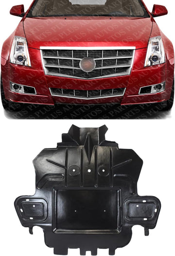 Front Engine Splash Shield Under Cover Direct Replacement Compatible with 2008-2014 Cadillac CTS GM1228136 15835283