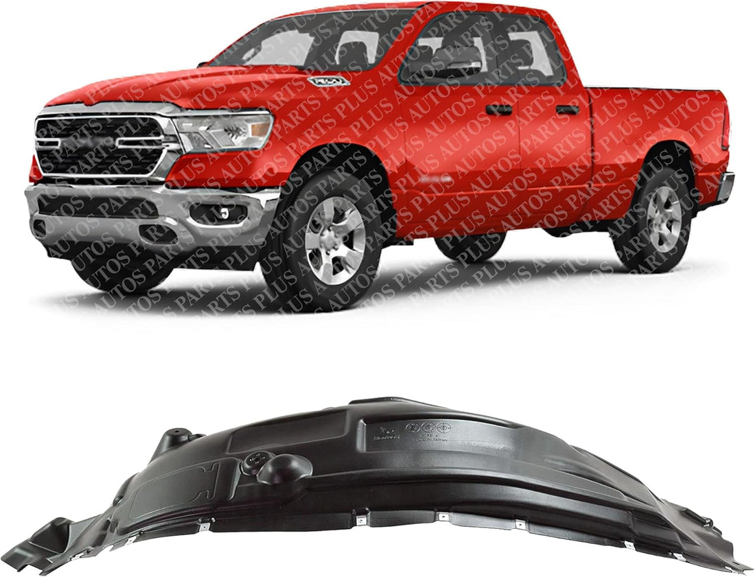 Front Fender Liner Rear Section Left Driver Side Direct Replacement Compatible With 2019-2024 Ram 1500 CH1248205 68275901AE