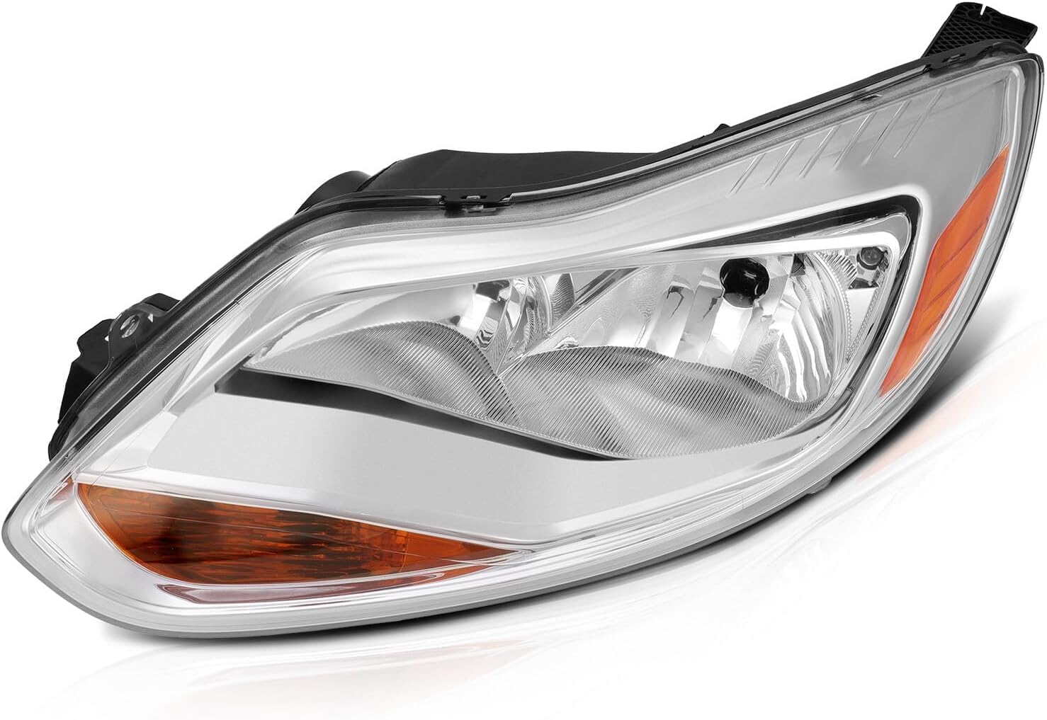 Front Head Light Assembly Left Driver Side Direct Replacement Compatible With 2012-2014 Ford Focus FO2502298 BM5Z13008K