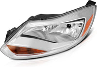 Front Head Light Assembly Left Driver Side Direct Replacement Compatible With 2012-2014 Ford Focus FO2502298 BM5Z13008K