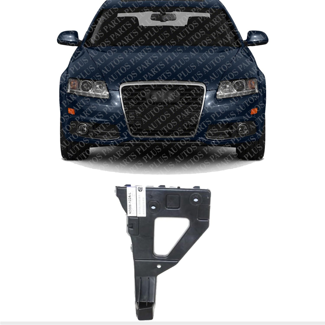 Front Bumper Bracket Left Driver Side Direct Replacement Compatible With 2005-2011 Audi A6 Quattro AU1066100 4F0807227