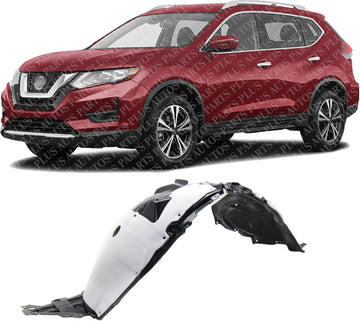 Front Fender Liner Left Driver Side Direct Replacement Compatible With 2017-2021 Nissan Rogue Sport NI1248164 638416MA0A-PFM