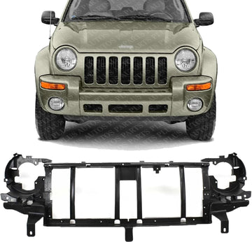 Front Header Panel Plastic Direct Replacement Compatible With 2002-2004 Jeep Liberty CH1220118 55155800AF