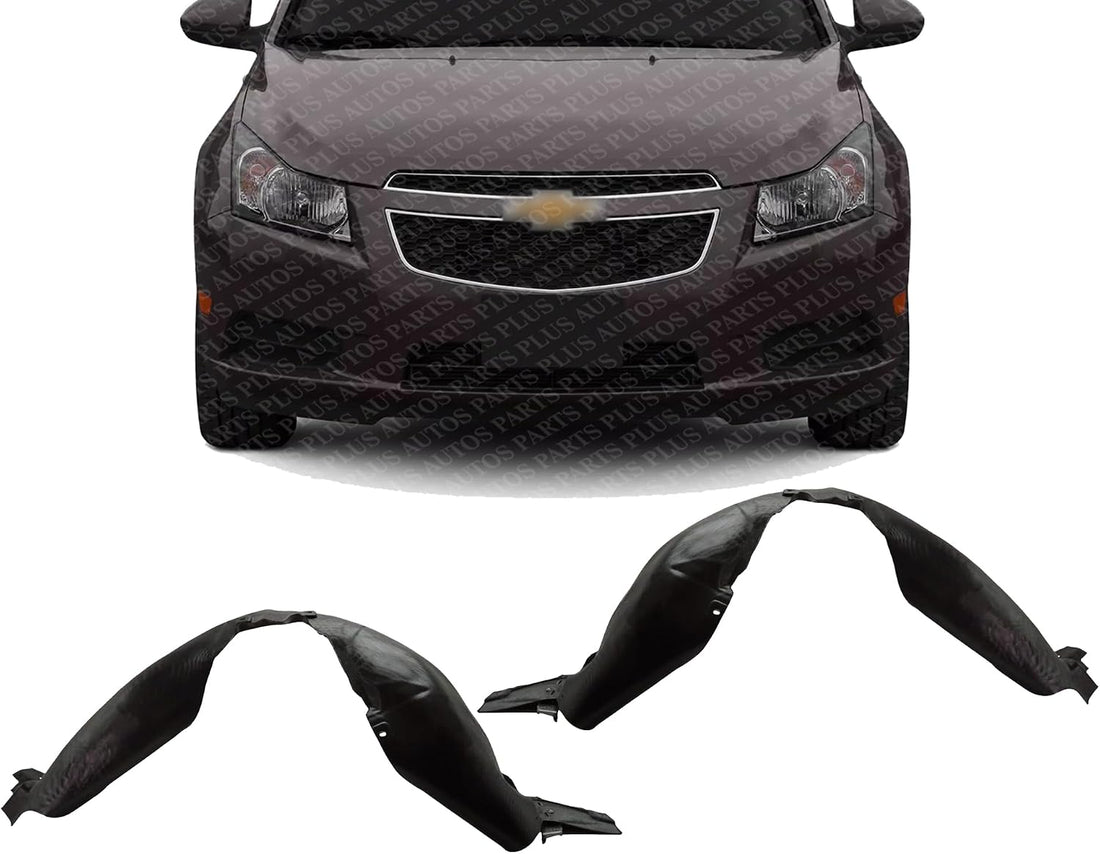 Set of 2 Front Fender Liner Left Driver & Right Passenger Side Direct Replacement Compatible with 2011-2016 Chevrolet Cruze/Limited GM1249226 GM1248226 95472792 95472793