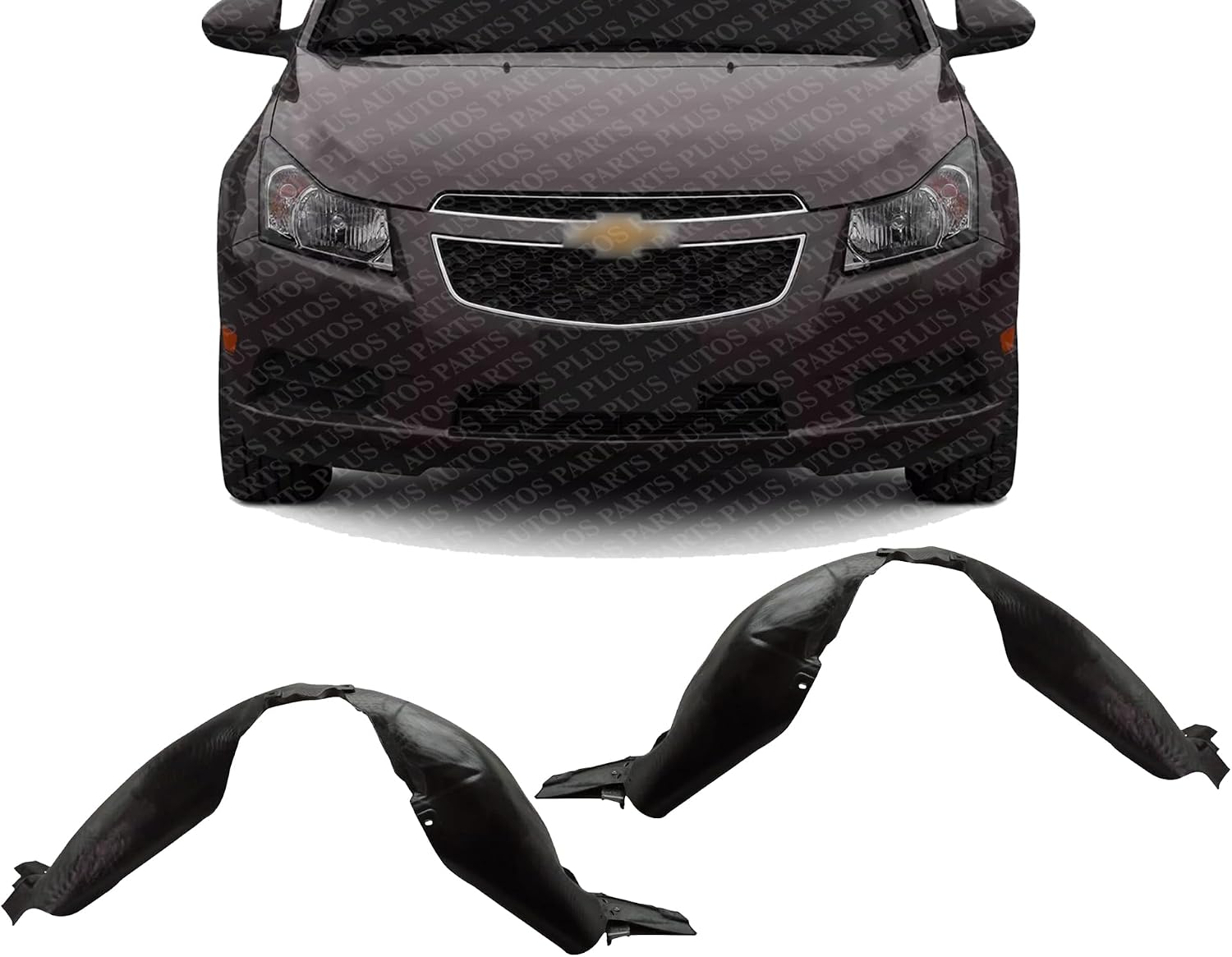 Set of 2 Front Fender Liner Left Driver & Right Passenger Side Direct Replacement Compatible with 2011-2016 Chevrolet Cruze/Limited GM1249226 GM1248226 95472792 95472793