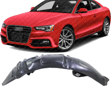 Front Fender Liner Left Driver Side Direct Replacement Compatible With 2008-2017 Audi S5 / A5 AU1248123 8T0821171M