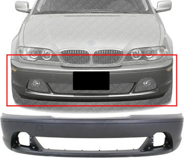 Front Bumper Cover Primed Direct Replacement Compatible With 2003-2006 BMW 3-Series BM1000152 51117076719