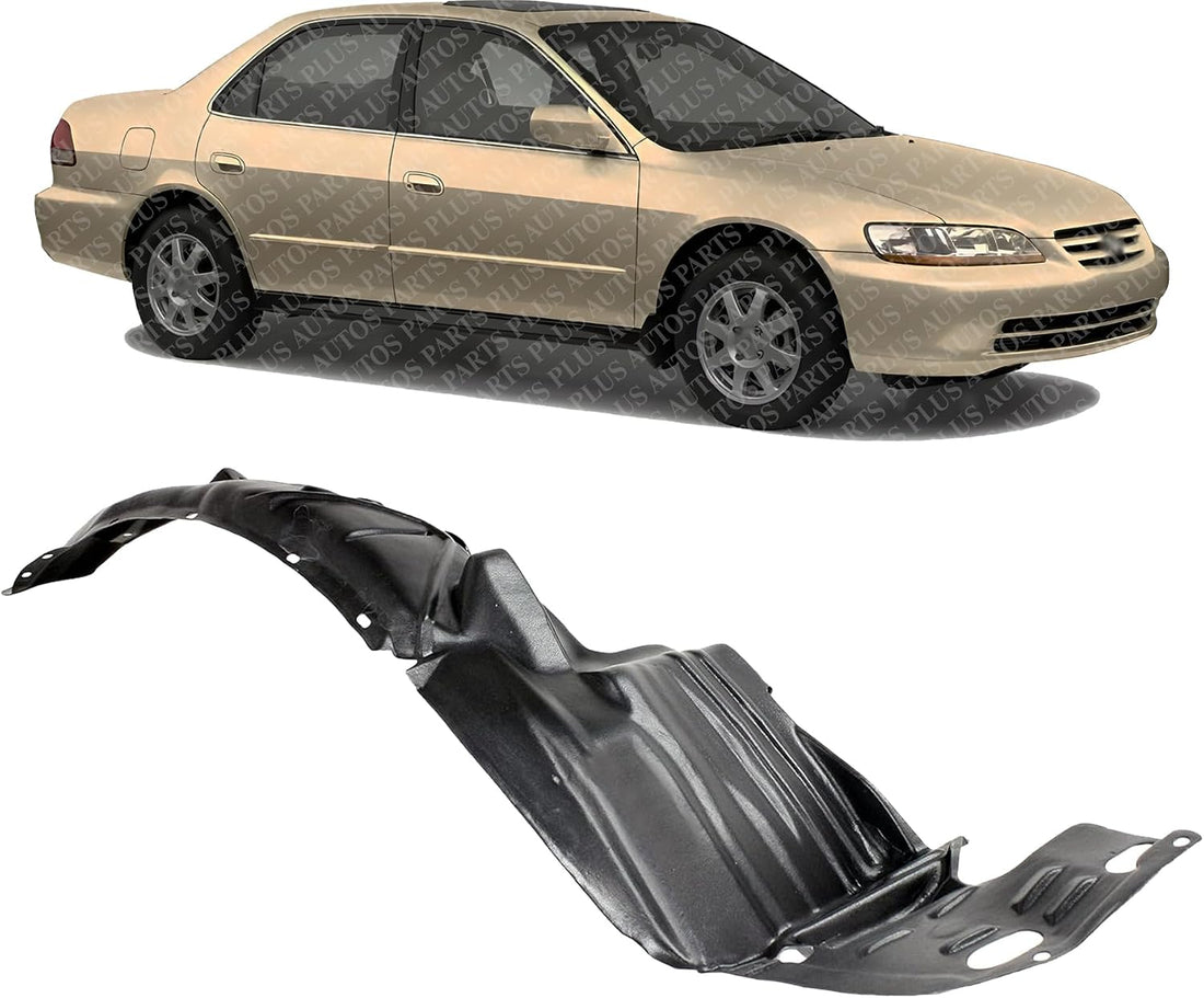 Front Fender Liner Right Passenger Side Direct Replacement Compatible With 1982-2002 Honda Accord HO1249106 74101S84A00