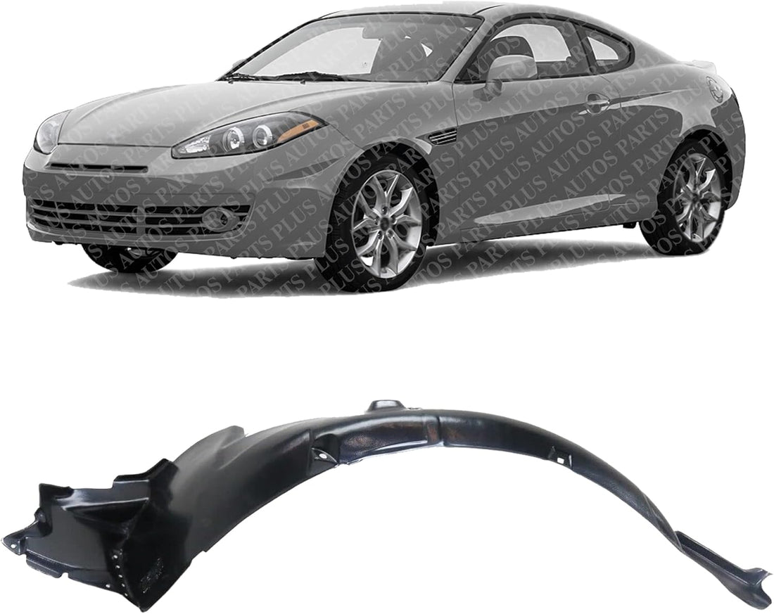 Front Fender Liner Left Driver Side Direct Replacement Compatible With 2007-2008 Hyundai Tiburon HY1248116 868112C700