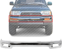 Front Bumper Face Bar Chrome Steel Direct Replacement Compatible With 1996-1998 Toyota 4Runner TO1002172 5210135320
