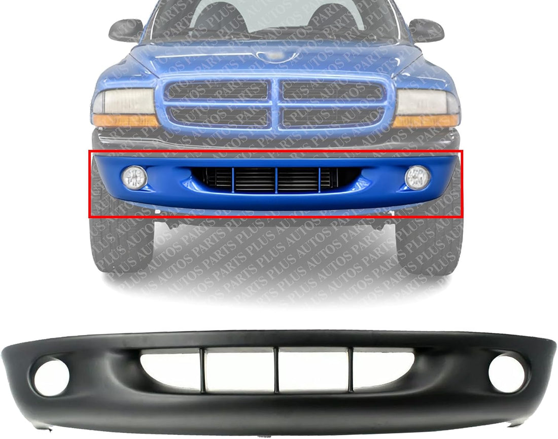AUTOS PARTS PLUS Front Bumper Cover Primed Direct Replacement Compatible With 1997-2000 Dodge Dakota CH1000248 5013071AB
