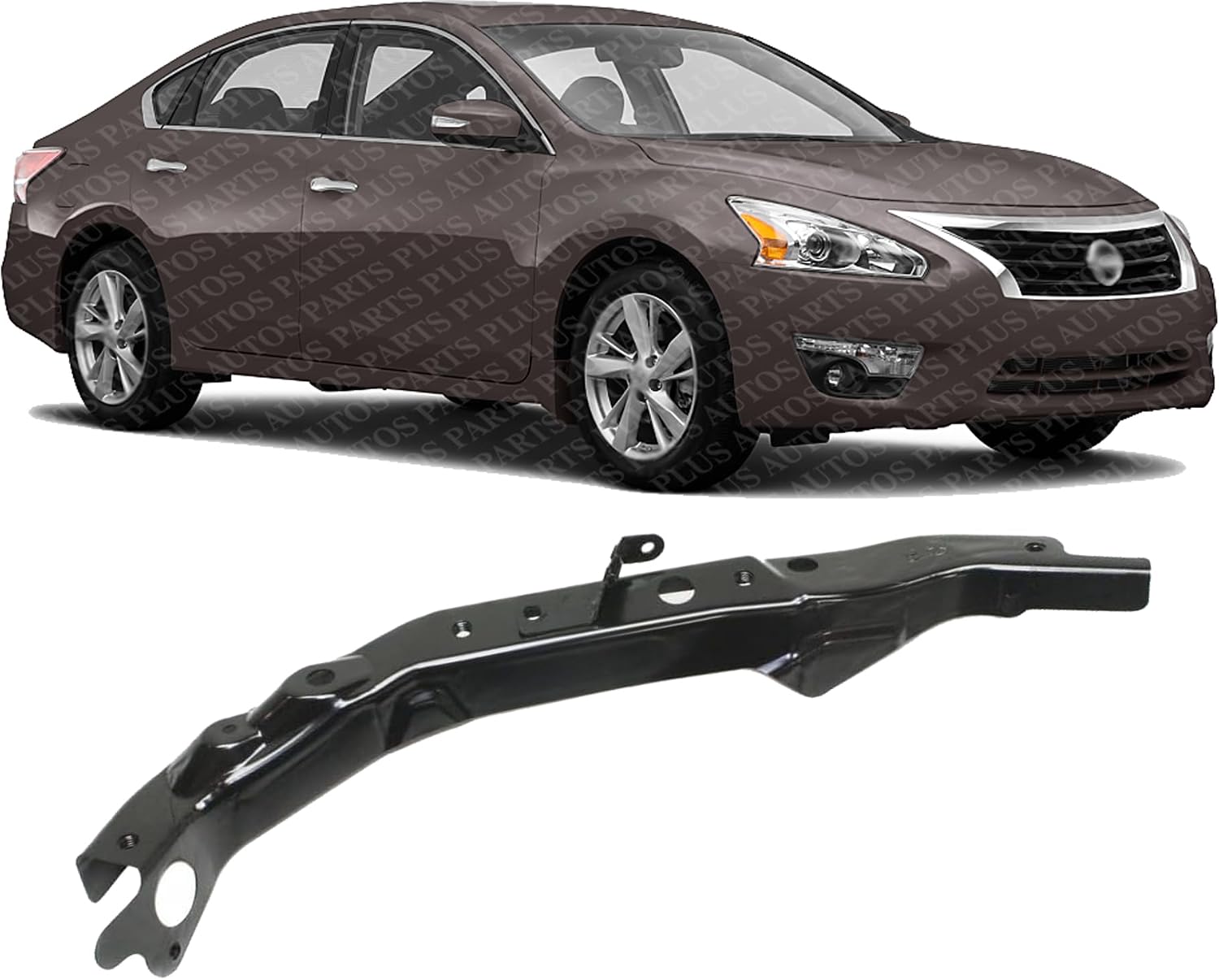 Front Radiator Support Steel Right Passenger Side Direct Replacement Compatible With 2013-2018 Nissan Altima / 2016-2021 Maxima NI1225205 F25123TAMA