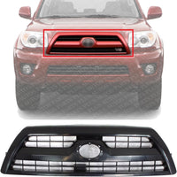Front Grille Textured Shell & Insert Plastic Direct Replacement Compatible With 2006-2009 Toyota 4Runner 5310035A03C0 5310035A03D0