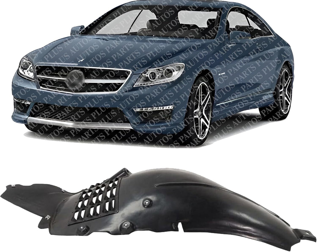 Front Section Fender Liner Left Driver Side Direct Replacement Compatible With 2011-2014 Mercedes Benz CL-Class MB1248184 2166902330