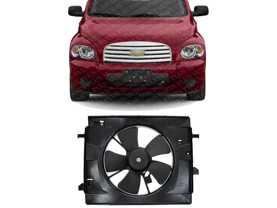 Front Radiator Fan Assembly Direct Replacement Compatible with 2006-2011 Chevrolet HHR GM3115200 25784660