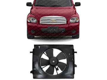 Front Radiator Fan Assembly Direct Replacement Compatible with 2006-2011 Chevrolet HHR GM3115200 25784660