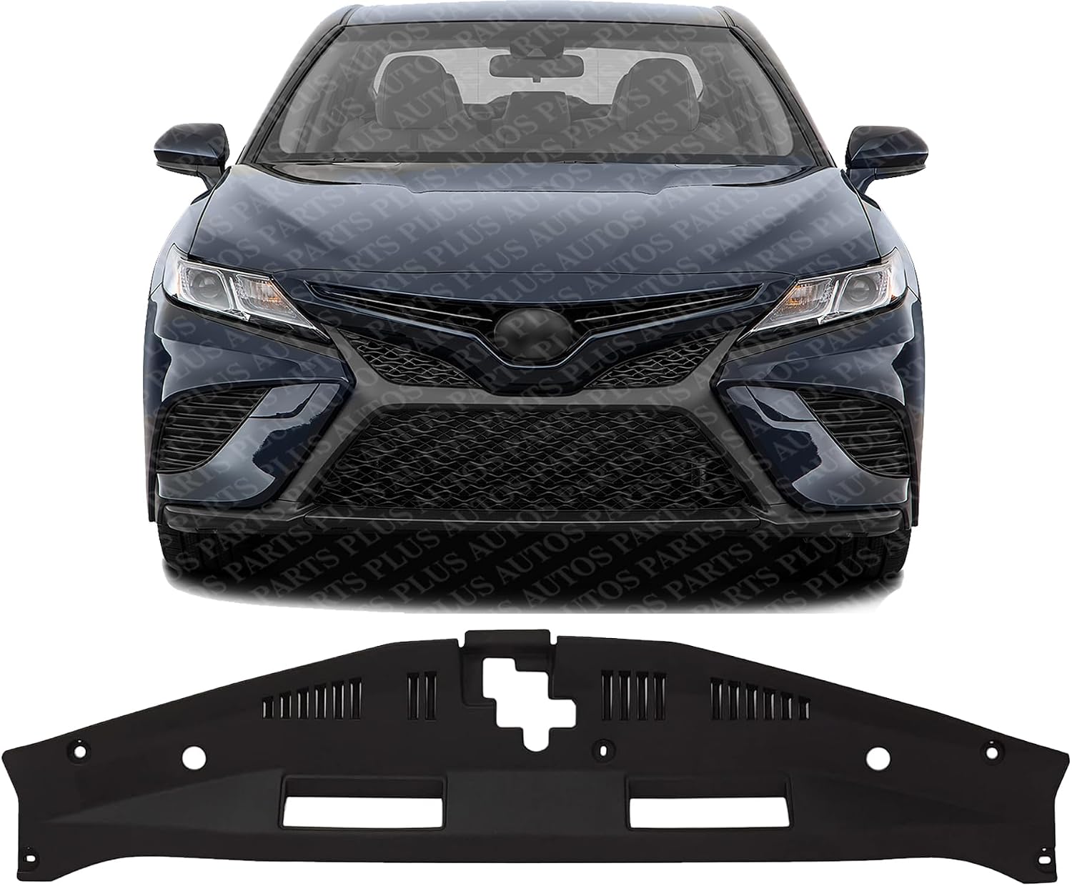 Front Radiator Support Cover Plastic Direct Replacement Compatible With 2018-2024 Toyota Camry TO1224119 5329506190