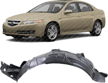 Front Fender Liner Left Driver Side Direct Replacement Compatible With 2004-2008 Acura TL AC1248116 74150SEPA10