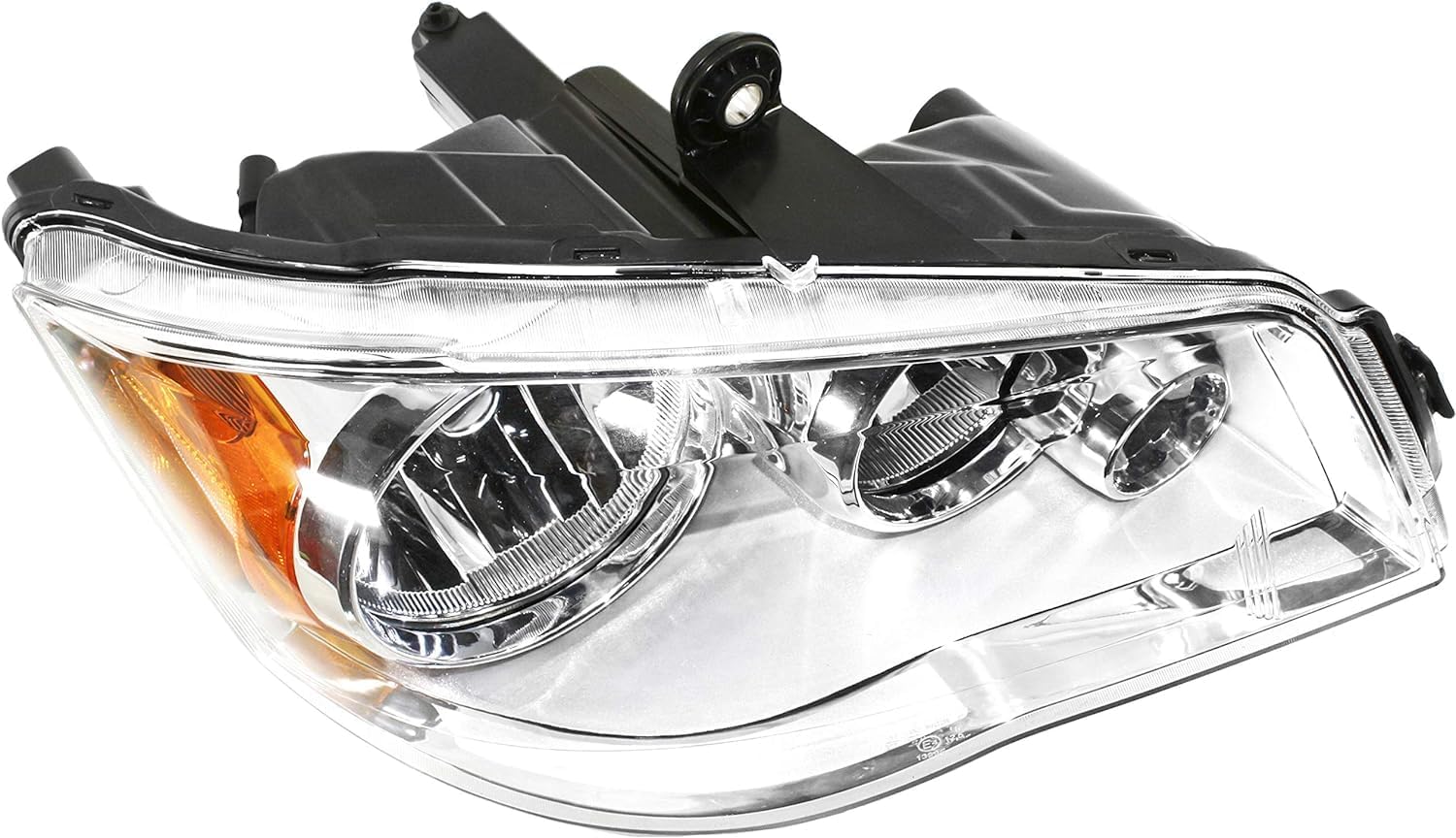 Front Head Light Assembly Chrome Interior Right Passenger Side Direct Replacement Compatible With 2011-2020 Grand Caravan / 2008-2016 Chrysler Town & Country CH2503192 5113336AI