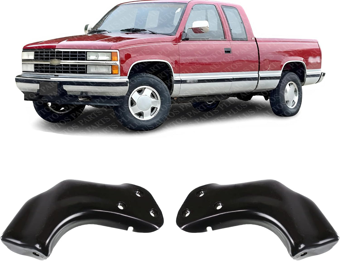 Set Of 2 Front Bumper Bracket Steel Right Passenger & Left Driver Side Direct Replacement Compatible With 1988-1993 Chevrolet/GMC C/K Series GM1067110 GM1066110 15611496 15611495