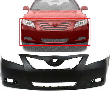 Front Bumper Cover Primed Direct Replacement Compatible With 2007-2009 Toyota Camry Base LE XLE CE Hybrid TO1000329 5211906919