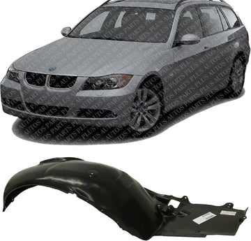 Front Fender Liner Rear Section Left Driver Side Direct Replacement Compatible With 2000-2006 BMW 3-Series BM1248101 51718268345