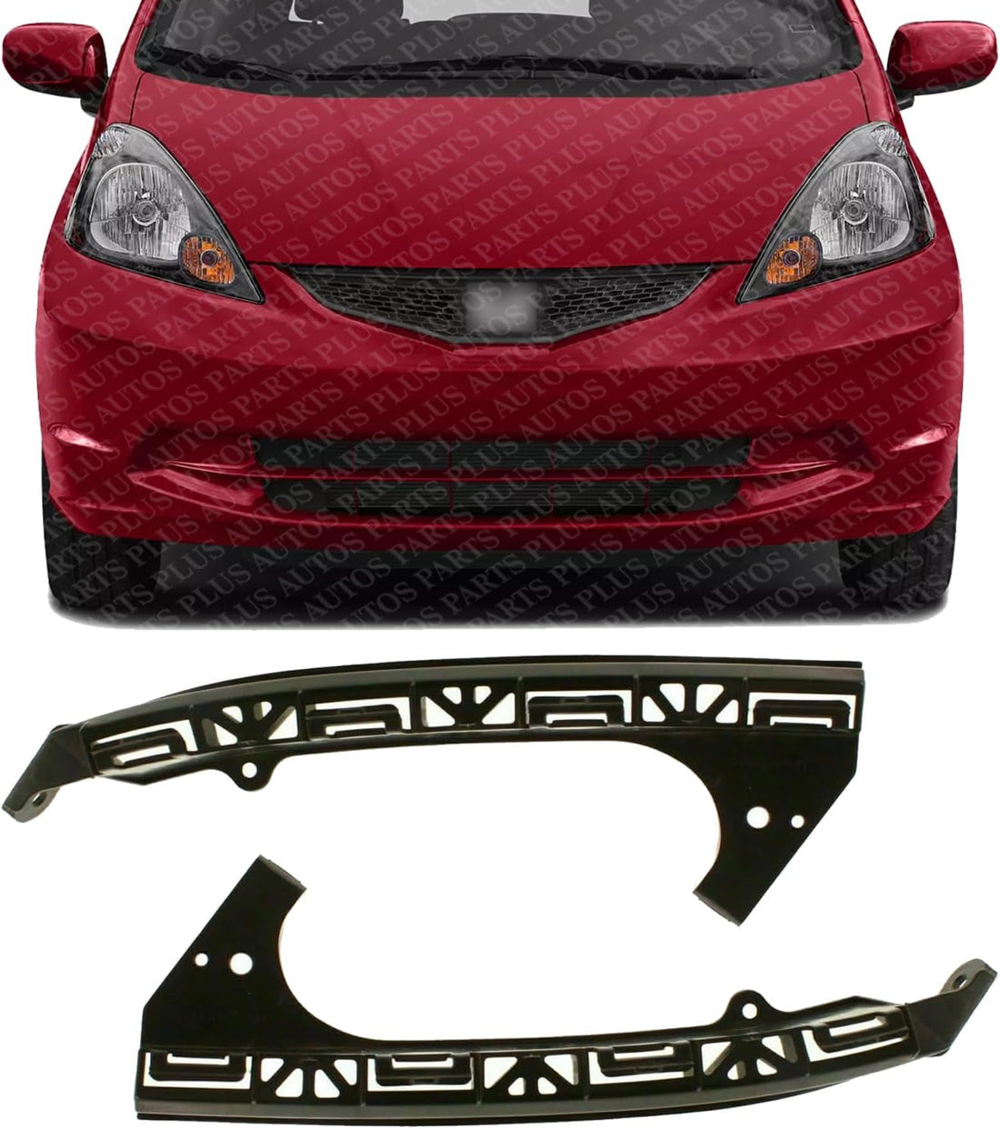 Set Of 2 Front Bumper Support Bracket Right Passenger & Left Driver Side Direct Replacement Compatible With 2009-2014 Honda Fit HO1043102 HO1042102 71140TK6A00 71190TK6A00