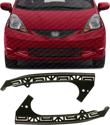 Set Of 2 Front Bumper Support Bracket Right Passenger & Left Driver Side Direct Replacement Compatible With 2009-2014 Honda Fit HO1043102 HO1042102 71140TK6A00 71190TK6A00