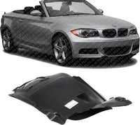 Front Section Fender Liner Right Passenger Side Direct Replacement Compatible With 2008-2013 BMW 1-Series BM1249104 51118045962