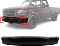 Front Bumper Primed Without Pad Holes And Bumper Cut Outs Direct Replacement Compatible With 1992-1996 Ford Bronco / 1992-1997 Ford F- Series FO1002340 F2TZ17757D