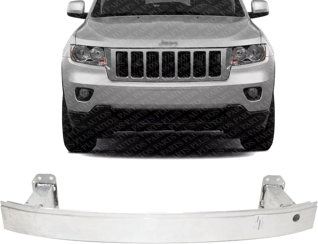 Front Bumper Reinforcement Aluminum Without Adaptive Cruise Control & Tow Hook Holes Direct Replacement Compatible With 2014-2018 Jeep Cherokee CH1006227 68096072AB