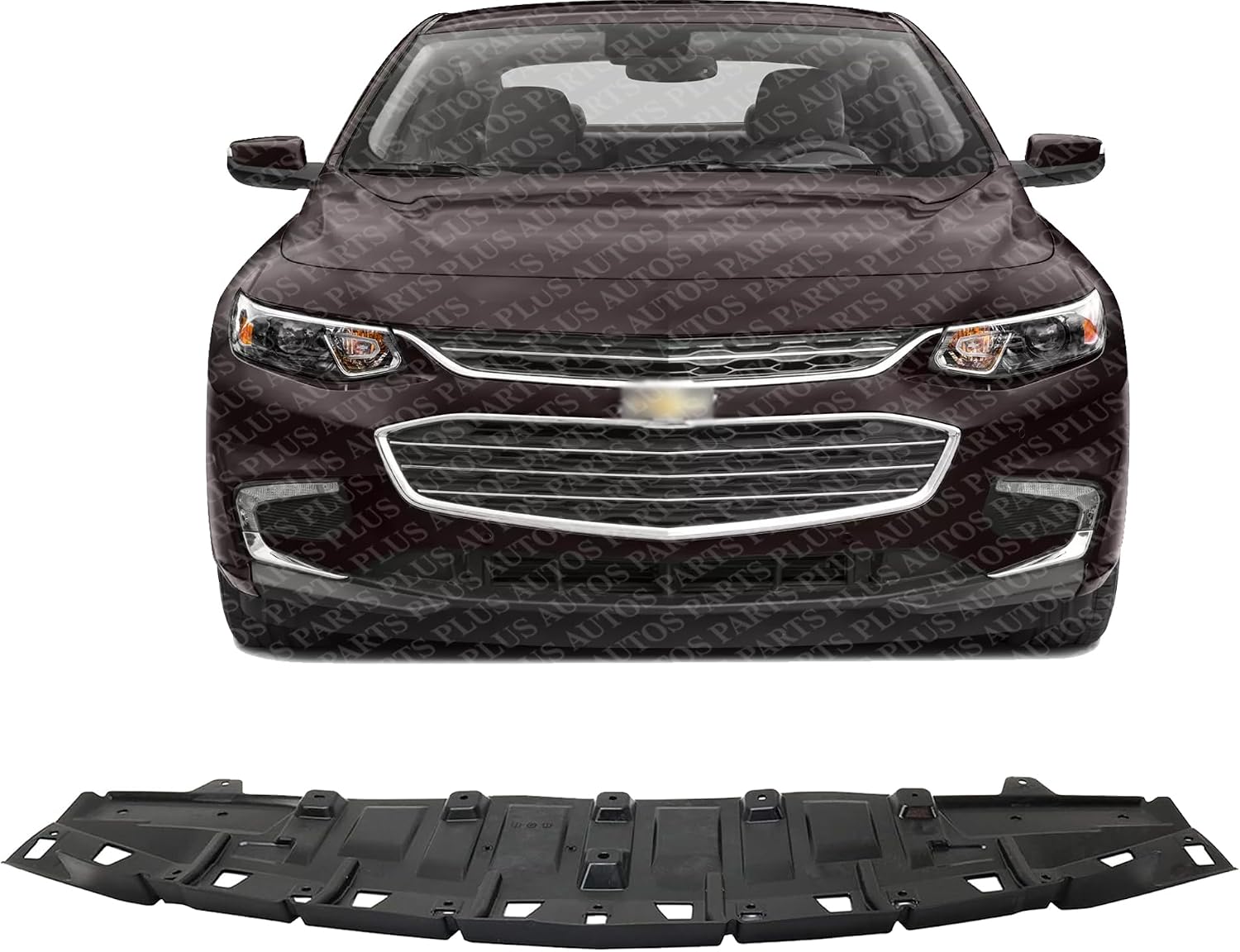 Front Engine Splash Shield Under Cover Air Deflector Direct Replacement Compatible with 2016-2019 Chevrolet Malibu GM1228151 22976385