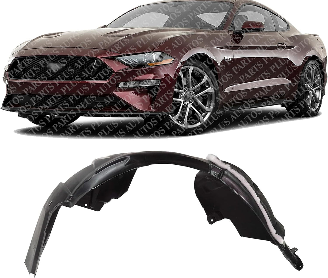 Front Fender Liner Left Driver Side Direct Replacement Compatible With 2018-2023 Ford Mustang FO1248190 JR3Z16103E JR3Z16103B