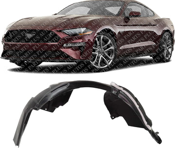 Front Fender Liner Left Driver Side Direct Replacement Compatible With 2018-2023 Ford Mustang FO1248190 JR3Z16103E JR3Z16103B