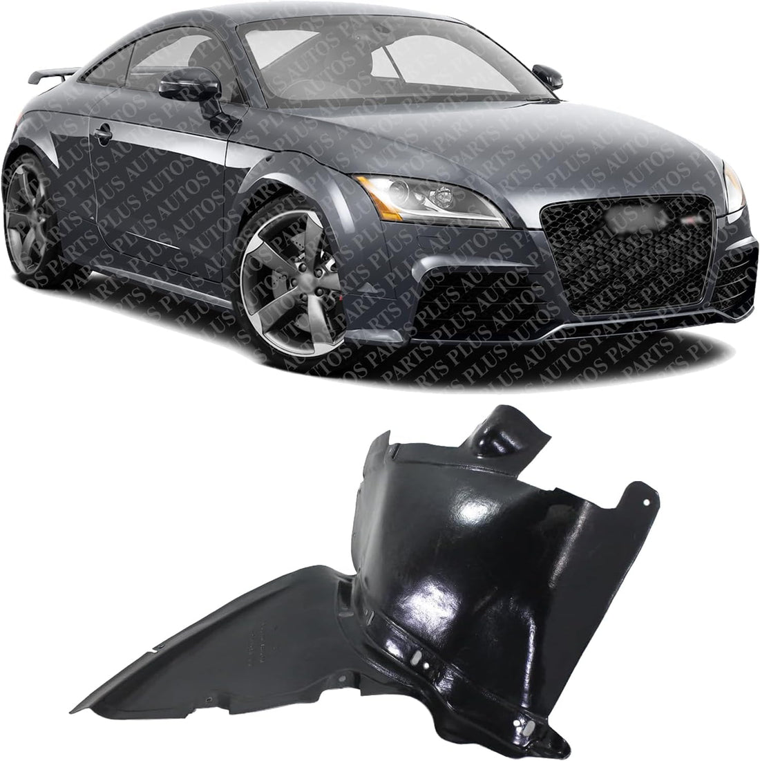 Front Section Fender Liner Right Passenger Side Direct Replacement Compatible With 2008-2015 Audi TT AU1249114 8J0821192C
